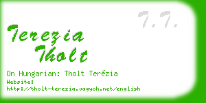 terezia tholt business card