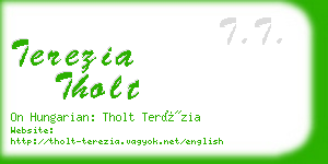 terezia tholt business card